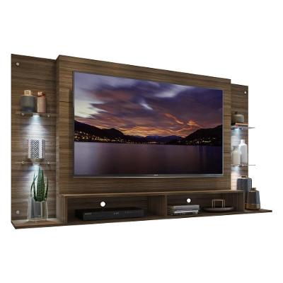 Painel Tv 60" Com 4 Leds Vegas Multimóveis V3396 Madeirado Madeirado