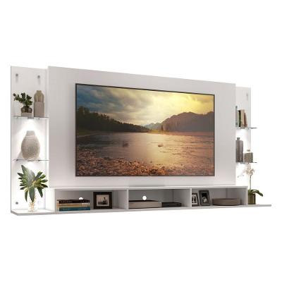 Painel Tv 65" Com 4 Leds Vegas Premium Multimóveis V3676 Branco Branco