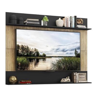 Painel Tv 65" Amsterdã Classic Multimóveis V3423 Rustic/Preto Rustic/Preto