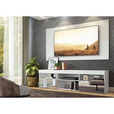 Rack Com Espelho E Painel Para Tv Até 65´´ Flórida Fg3137 Branco