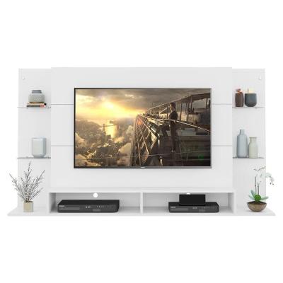 Painel Tv até 60" com Prateleiras de Vidro Braga Multimóveis