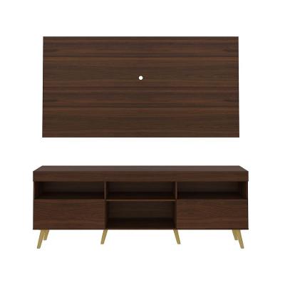 Rack Retrô Com Painel Para Tv Até 65´´ Flórida Fg3133 Madeirado/natural