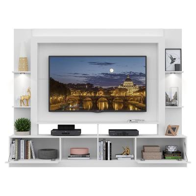 Rack Estante com Suporte Tv 65´´ Leds Branco