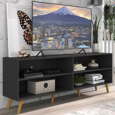 Rack Para Tv 75" Retrô Jazz Mp1017 Preto Natural
