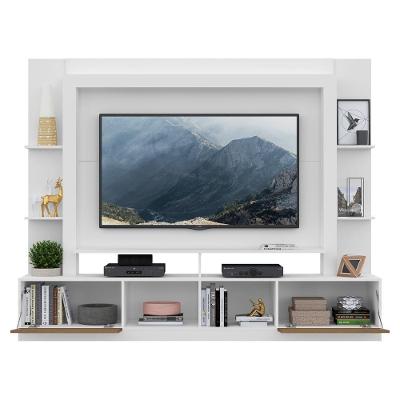 Rack Estante Painel Suporte Tv 65´´ Branco/Madeirado