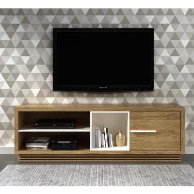 Rack Tv 42" Com 1 Porta Cr45008 Natural/Off White