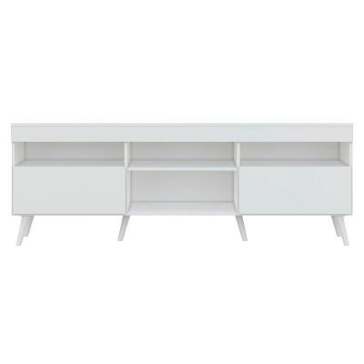 Rack Retrô Para Tv Até 65´´ Com 2 Portas Branco