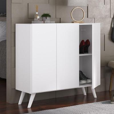 Sapateira Retrô 3 Portas Nina Mp6018 Branca