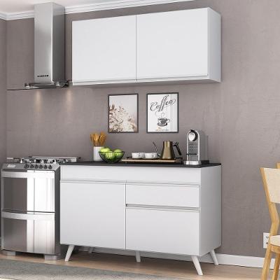 Armário De Cozinha Compacta 2 Peças Mp3687.891 Veneza Branco