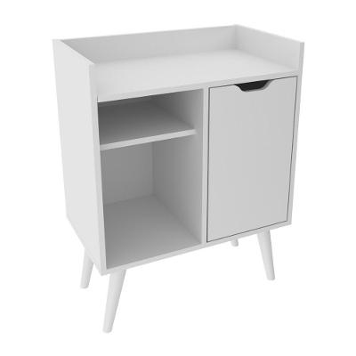 Aparador Retrô 60cm Com 1 Porta Multimóveis Cr50063 Branco Branco