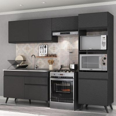 Armário De Cozinha 4 Peças Mp3693.895 Veneza Preto