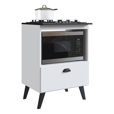 Balcão Retrô Para Forno E Cooktop Multimóveis Cr20094 Branco Branco