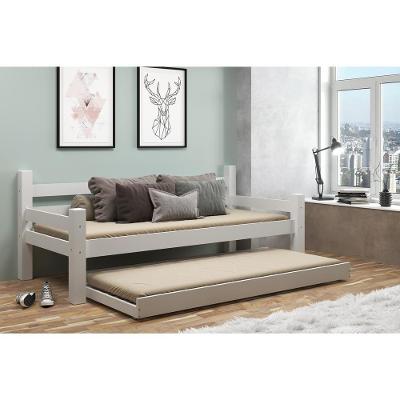 Bicama Madeira Maciça Para Colchão 78/88 X 188Cm Paris Multimóveis Vcr4139 Branco Branco