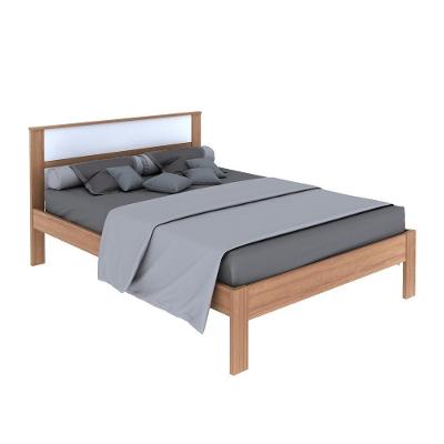 Cama De Casal Para Colchão 138 X 188 Cm Multimóveis Vcr35009 Amêndoa/Branco Amêndoa/Branco