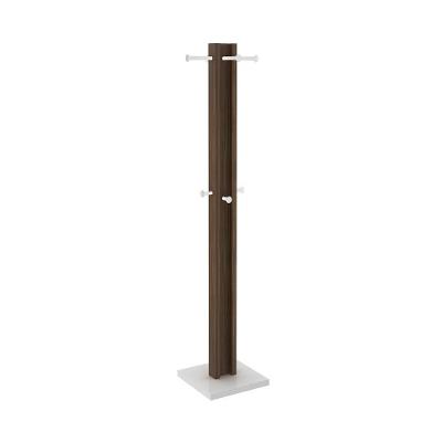 Cabideiro De Chão Multimóveis Vcr35004 Branco/Nogal Branco/Nogal
