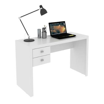 Escrivaninha Com 2 Gavetas Multimóveis Vcr25030 Branco Branco