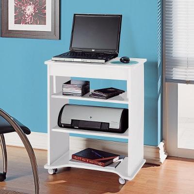 Escrivaninha 55Cm Com Tampo Portátil Multimóveis Cr25213 Branca Branco