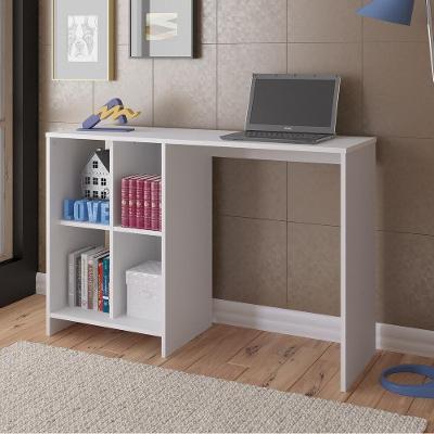 Escrivaninha 110Cm Com Nichos Multimóveis Cr25208 Branca Branco