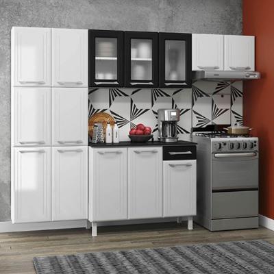 Cozinha De Aço Compacta 3 Peças Rose Cr6102 Branco preto