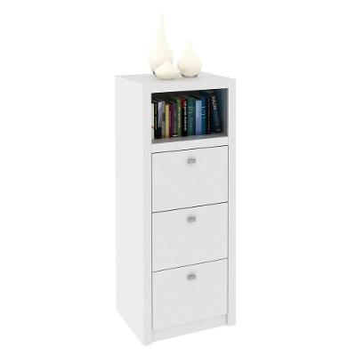 Gaveteiro Para Pasta Suspensa Com 3 Gavetas Multimóveis Vcr25026 Branco Branco