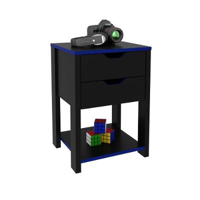 Gaveteiro Gamer Multimóveis Vcr25058 Preto/Azul Preto/Azul