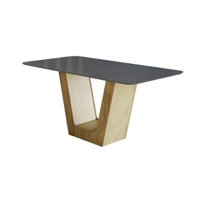 Mesa De Jantar 180cm Multimóveis Cr50046 Carvalho/cinza Carvalho/cinza