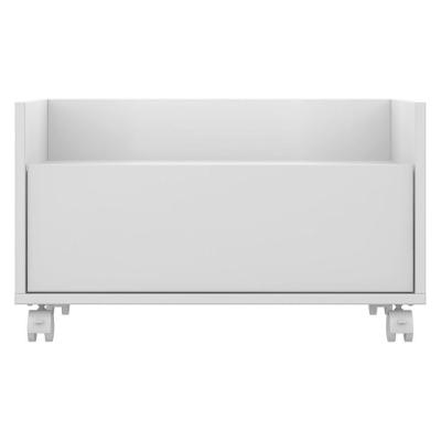 Mesa de Cabeceira 60 Cm com Rodízios Multimóveis Branca
