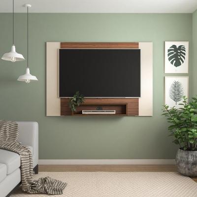 Painel Com Suporte Tv 47" Multimóveis Cr45155 Cedro/Off White Cedro/Off White