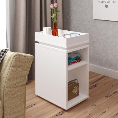 Mesa Lateral 30Cm Com Bandeja Multimóveis Cr45132 Branca Branco