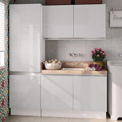 Kit Área Serviço Acordes Glamy MDF Armário e Balcão Madesa