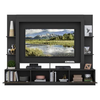 Rack com Painel Suporte Tv 65´´ com Espelho Preto/Tenerife