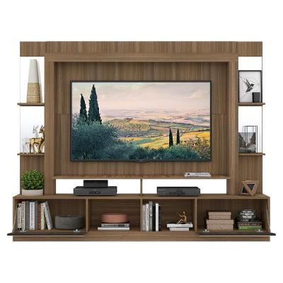 Rack C/ Painel Suporte Tv 65´´ C/ Espelho Madeirado/Tenerife