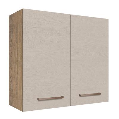 Armário Aéreo 70 Cm 2 Portas Rustic/crema Agata Madesa Rustic/crema