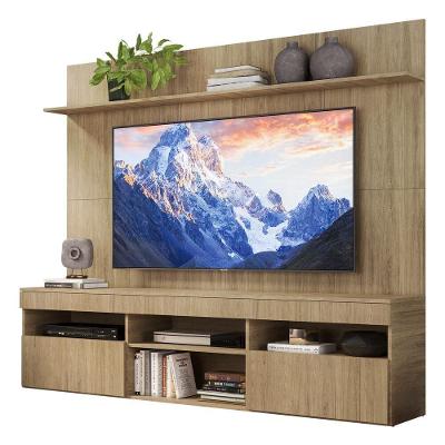 Rack Com Painel E Suporte Tv 65" Madri Multimóveis V3366 Rustic Rustic