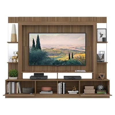 Rack com Painel Suporte Tv 65´´ com Espelho Madeirado