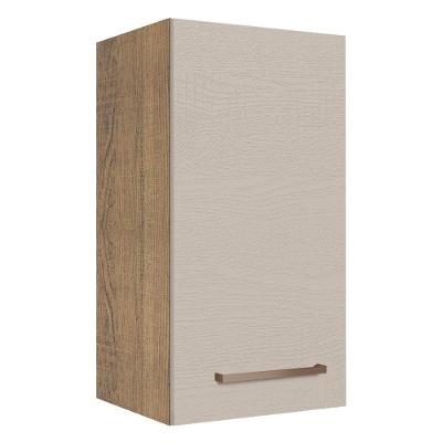 Armário Aéreo 35 Cm 1 Porta Rustic/crema Agata Madesa Rustic/crema