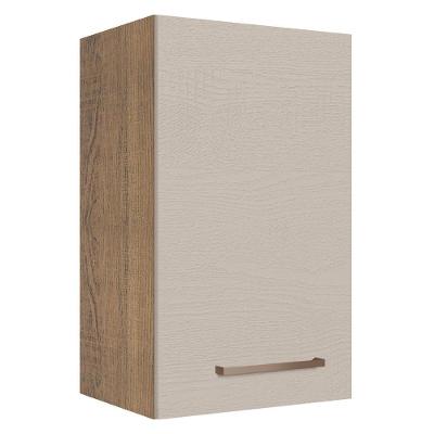 Armário Aéreo 40 Cm 1 Porta Rustic/crema Agata Madesa Rustic/crema