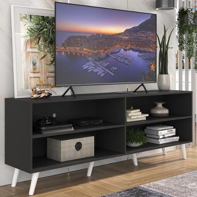 Rack Para Tv 75" Retrô Jazz Mp1017 Preto Branco