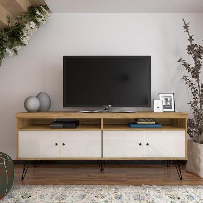 Rack Tv 65" 4 Portas Multimóveis Cr45170 Carvalho/Off White Carvalho/Off White