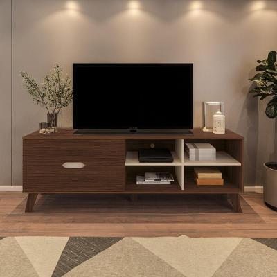 Rack Tv 75" 2 Gavetas E Nichos Multimóveis Cr45178 Cedro/Off White Cedro/Off White