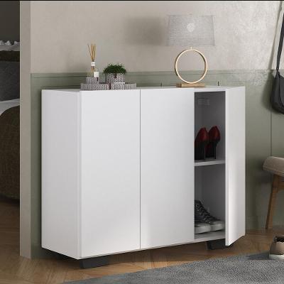 Sapateira 3 Portas Nina Mp6019 Branca Preta