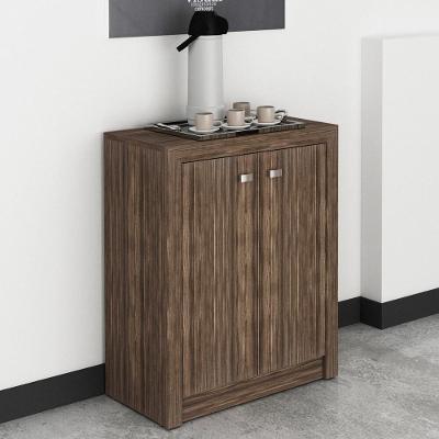 Balcão Escritório Com 2 Portas Multimóveis Cr25013 Nogal