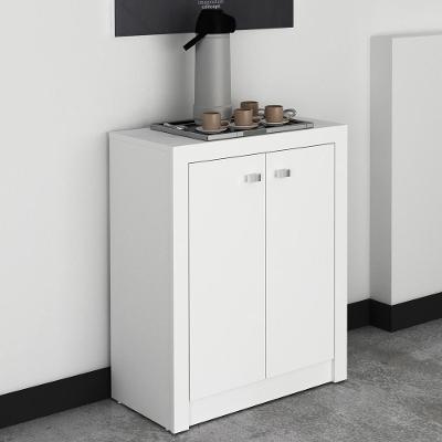 Balcão Escritório Com 2 Portas Multimóveis Cr25013 Branco