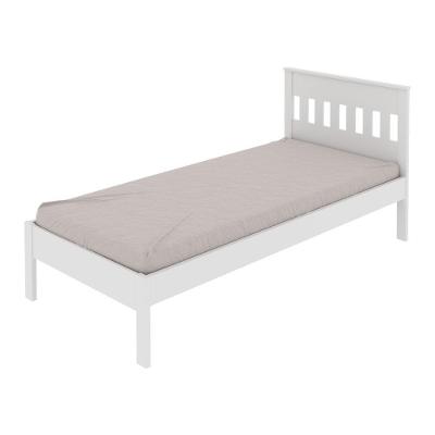 Cama De Solteiro Para Colchão 88 X 188 Cm Multimóveis Vcr35010 Branco Branco