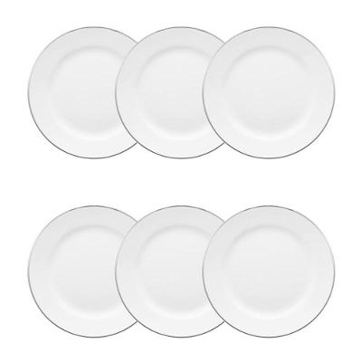 Conjunto De Pratos Sobremesa 06 Peças Isabel Oxford