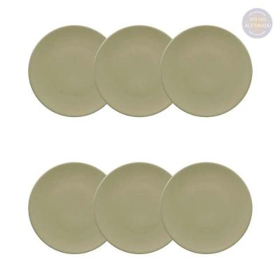 Conjunto De Pratos De Sobremesa 06 Peças Oliva Oxford
