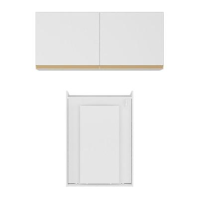 Conjunto Lavanderia Multiuso Armário E Mesa Dobrável Multimóveis Branco