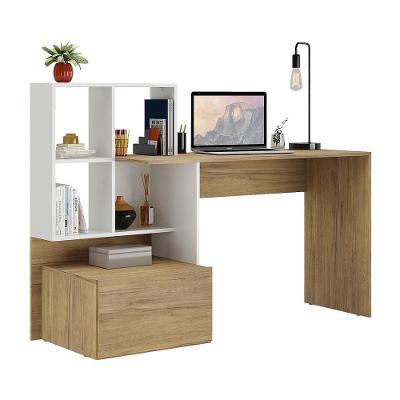 Escrivaninha Mesa Para Computador Atlantis Branca/Rustic