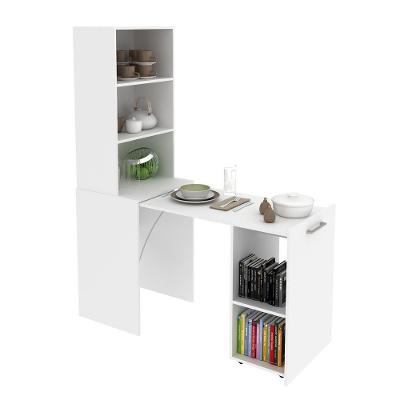 Escrivaninha Articulável Com Prateleiras Multimóveis Vcr25066 Branco Branco