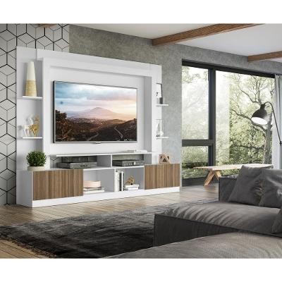Estante Com Suporte Para Tv Até 65´´ Oslo Fg3386 Branca/madeirada